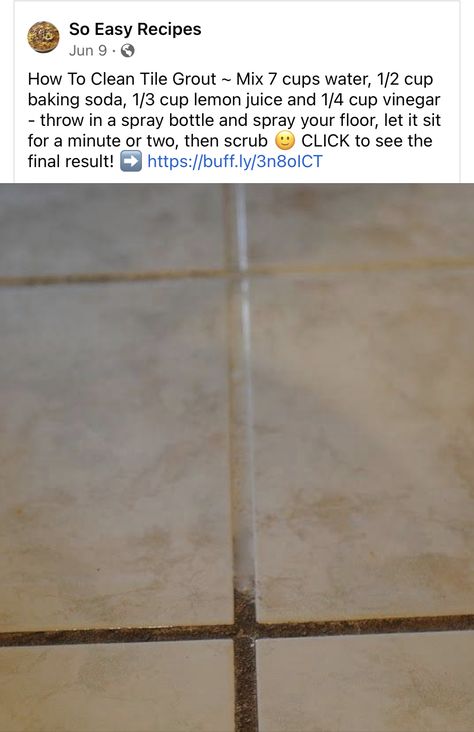 Tile Floor Cleaning, Diy Grout Cleaner, How To Clean Grout, Floor Cleaning Hacks, Diy Grout, Clean Grout, Pee Smell, Cleaning Tile Floors, Clean Tile Grout