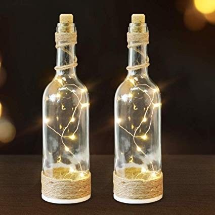 Baby Shower Ideas Gender Neutral, Wine Bottle Favors, Led Bottle Light, Wine Bottle Crafts Christmas, Wine Bottle Centerpieces, Wrapped Wine Bottles, Bottle Centerpieces, Mini Wine Bottles, Glass Bottles With Corks