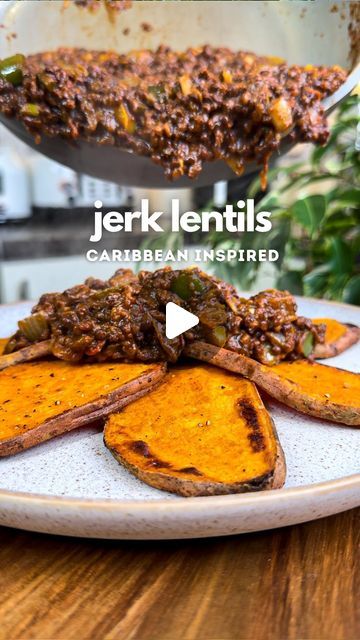 Jenna | Plant Based Food on Instagram: "Another effortless weeknight winner! When the cooking mood is low, I turn to this recipe or my curry lentils for a quick flavor-packed, meal to keep me going. What’s your go-to quick fix? 👀💛

RECIPE BELOW

Ingredients:

2 can lentils, drained
1 onion, sliced
3 thyme sprigs, stems removed
3 garlic cloves, crushed
1 thumb size of ginger (optional)
½ scotch bonnet, chopped
2 spring onions, chopped
1 cup mixed bell peppers, diced 
1 can chopped tomato
2 tsp jerk seasoning
1 tbsp all purpose seasoning
1 tsp smoked paprika
1 tsp allspice
1 tsp miso paste
1 ½ cups vegetable/mushroom stock

Directions:
1. Heat a large pan over medium heat. Add the sliced onions and thyme leaves. Sauté for 3-5 minutes or until the onions are soft and translucent.
2. Add the Jerk Lentils, Curry Lentils, Plant Based Food, Canned Lentils, Mushroom Stock, Miso Paste, Jamaican Food, Jerk Seasoning, All Purpose Seasoning