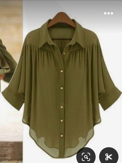 Fashion Top Outfits, Fashion Tops Blouse, Trendy Fashion Tops, Top Shirt Women, Stylish Dresses For Girls, Designs For Dresses, Stylish Dress Designs, Chiffon Shirt, Fashion Design Clothes