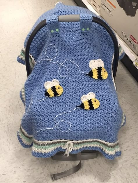 Crochet Car Seat Cover, Crochet Car, Haken Baby, Baby Projects, Fun Crochet Projects, Baby Seat, Crochet Diy, Ideas Crochet, Diy Crochet Projects