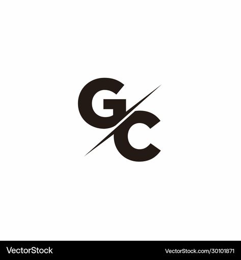 Gc Monogram, Gc Logo, Business Fonts, Logo Letter, Monogram Logo Design, Letter Monogram, Initials Logo, Modern Logo Design, Logo Design Template