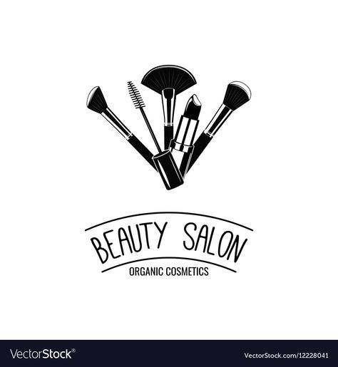 Makeup Logos Ideas Design, Makeup Icon Logo, Makeup Logo Ideas, Make Up Artist Logo Design, Beauty Salon Logo Design Ideas, Beauty Shop Logo, Logo Design Makeup, Logo Beauty Salon, Brush Logo