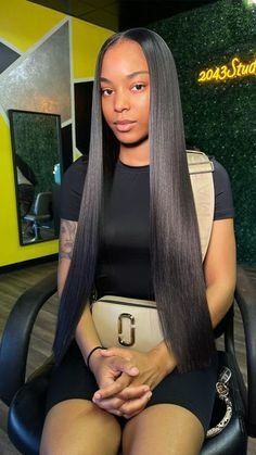 The Allure of Straight Wigs: Benefits and Tips for Care — EspeciallyYours Bone Straight Middle Part Quick Weave, Bone Straight Wig Black Women, Bone Straight Sew In, Middle Part Quick Weave With Leave Out Straight, Black Bone Straight Wig, Straight Sew In With Closure, Straight Quickweave, Bone Straight Hair Black Women, Bone Straight Middle Part