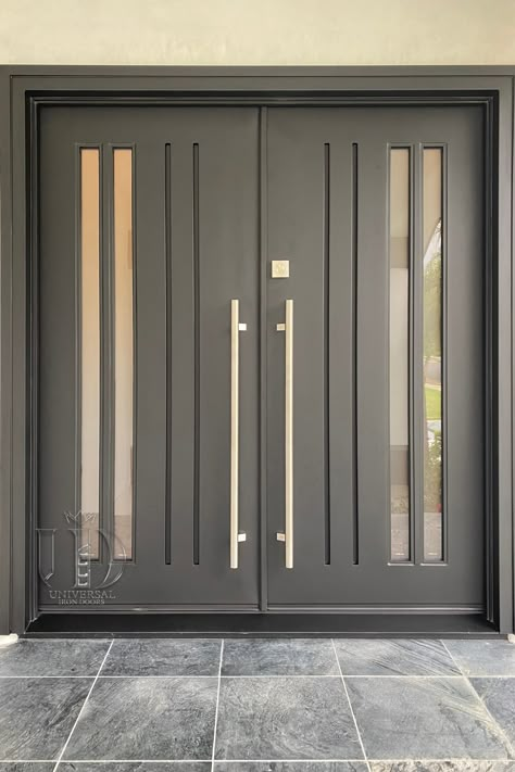 Over 1500 Doors Ready to Ship: Quality and Inventory That You Can Count On. Embark on a journey into design innovation with our individually crafted iron doors. . .⁠ .⁠ 💡 About this design: Dolce Double Entry Iron Door ⁠ ☎️ 877-205-9418⁠ 🌐 www.iwantthatdoor.com⁠ .⁠ .⁠ .⁠ #maindoordesign #iwantthatdoor #customdoorpanels #maindoorcollection #doordesign #customdoorsign #doordecoration #entrydoor #maindoor #customdoor #door #irondoors Double Steel Front Doors, Iron Main Door Design, Main Door Design Entrance Iron, Steel Front Door Entrance Modern, Iron Door Design Modern Entrance, Steel Door Design Front Entry, Main Gate Design Entrance Iron Doors, Indian Main Door Designs, Modern Front Gate Design