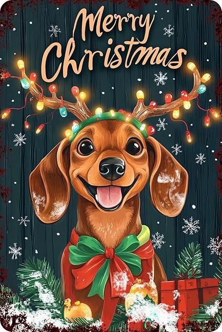 Happy Birthday Dachshund, Christmas Greetings Pictures, Arte Dachshund, Dachshund Colors, Paw Wallpaper, Christmas Wall Decoration, Merry Christmas Dog, Merry Christmas Text, Dog Heaven