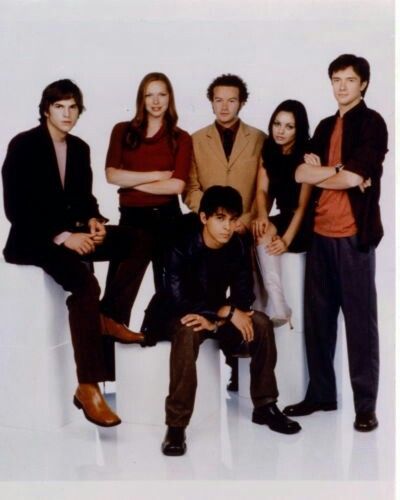 That 70s Show Cast, Cast Photoshoot, Lisa Robin Kelly, Steven Hyde, Danny Masterson, Michael Kelso, Donna Pinciotti, Eric Forman, Jackie Burkhart