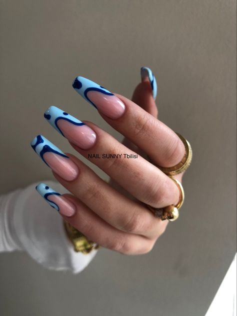 Letnji Nokti, Baby Blue Nails, Pics For Dp, Nails Inc, Nail Shop, Nail Stamping, Nails Magazine, Nail Spa, Nails On Fleek