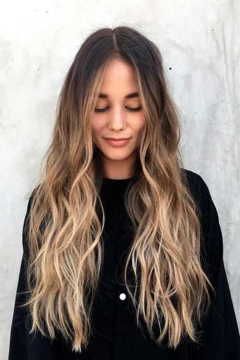 @1969Mauricio Blond Lob, Hair Toning, Color Melting Hair, Rambut Brunette, Brown Ombre Hair, Blond Balayage, Easy Hair Cuts, Shape Fashion, Baby Light