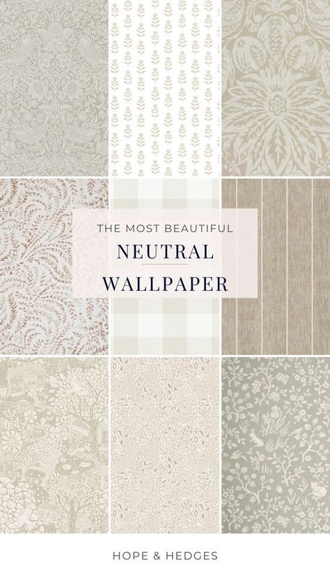 These are the most beautiful neutral wallpaper ideas for your home! From neutral floral prints, to neutral stripe wallpaper, these are classic and stunning. Tan, beige, cream, light grey, or taupe wallpaper ideas are versatile, timeless, and can really transform your walls into something gorgeous. Powder room wallpaper, girls bedroom wallpaper, boys bedroom wallpaper, dining room wallpaper, foyer wallpaper, laundry room wallpaper- you name it, there's something here for every room in your home. Wallpapers For Bathrooms, Bathroom Wallpapers, Pantry Wallpaper, Boys Bedroom Wallpaper, Foyer Wallpaper, Wallpapered Entryway, Wallpaper Hope, Wallpaper Powder Room, Girls Bedroom Wallpaper