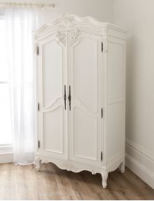 Baroque Antique French Wardrobe Commode Shabby Chic, White Armoire, Muebles Shabby Chic, Antique Wardrobe, Armoire Wardrobe, Baroque Furniture, French Wardrobe, French Armoire, Large Wardrobes