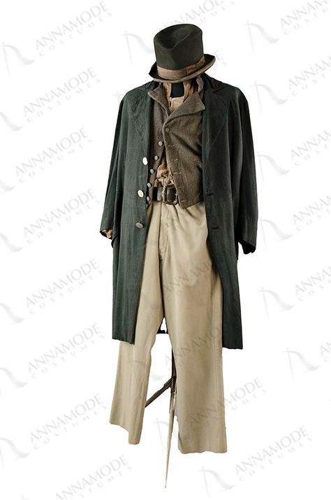 OUTFIT Man 1840 - 1860 | ANNAMODECOSTUMES - since 1946 1840 Mens Fashion, Poor Victorian Clothes Men, Victorian Fashion Male Poor, 1800s Mens Fashion Poor, 1700s Fashion Mens Poor, Old Fashioned Outfits Vintage Men, Late Victorian Fashion Men, 19th Century Clothing Men, 1850s Fashion Men