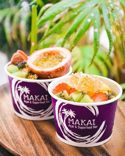 Acai Bowl Packaging, Acai Sorbet, Coffee Project, Healthy Cafe, Idea Business, Acai Bowls, Premium Ingredients, Chia Pudding, Bangkok Thailand