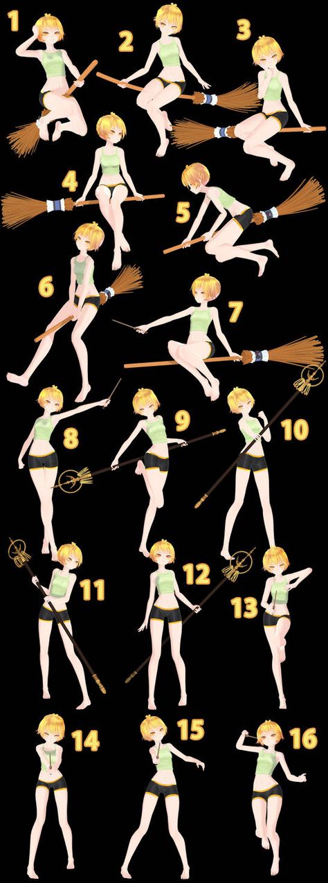 [MMD] Witch Pose Pack - DL by Snorlaxin on DeviantArt Witch Pose, Archery Poses, Witch Drawing, Sketch Poses, Anatomy Poses, Female Pose Reference, Body Reference Drawing, Body Pose Drawing, Human Poses Reference