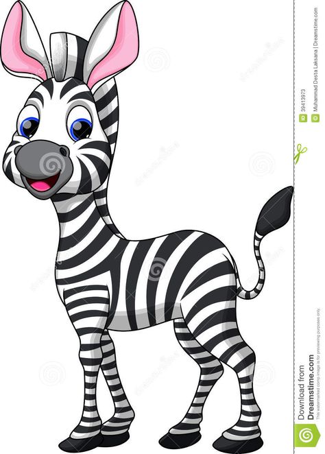 Zebra Clipart, Zebra Cartoon, Zebra Drawing, Zebra Illustration, Afrique Art, Animated Animals, Cute Cartoon Animals, Art Drawings For Kids, Animal Clipart