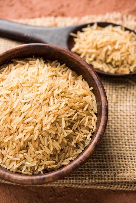 Raw Brown Rice by stockimagefactory. Brown basmati rice in raw form, selective focus #Sponsored #stockimagefactory, #basmati, #Rice, #Raw Brown Basmati Rice, Healthy Food Recipies, Healthy Foods To Make, Photos Background, Chicken Food, Healthy Food Options, Lunch Recipes Healthy, Healthy Crockpot, Healthy Diet Recipes