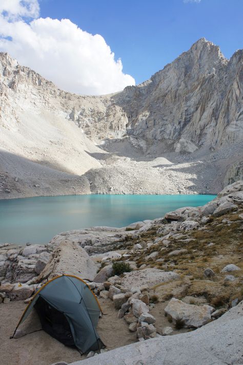 Mt. Whitney // Consultation Lake is a terrific base camp for summiting Mt. Whitney (14,505' elevation, and the highest point in the lower 48). Eastern Sierras, Mt Whitney, Mount Whitney, California Camping, John Muir Trail, Hiking Pictures, Hiking National Parks, Hiking Spots, Hiking Destinations