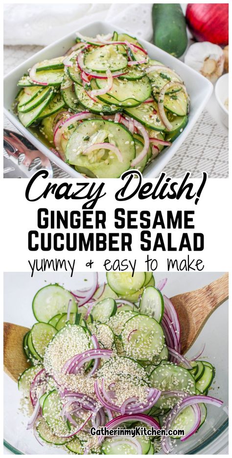 Simple and sublime - this Asian Cucumber Salad hits all the right notes with its blend of crisp cucumber, sesame oil, and a lightly spiced dressing. Each bite offers a burst of freshness, making it the perfect summer snack or side dish. Dressing For Cucumber Salad, Cucumber Salad Dressing Recipe, Quick Cucumber Salad, Cucumber Salad Dressing, Cucumber Dressing, Recipe For Summer, Asian Cucumber Salad, Vegetable Spring Rolls, Bbq Pork Ribs