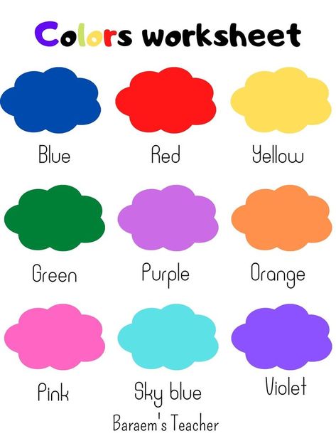 Colours Name For Kids, Kindergarten Classroom Rules, Names Of Colors, Color Names Chart, Magical Girl Aesthetic, Kids Song, Color Words, Colorful Rangoli, Floral Wallpaper Phone