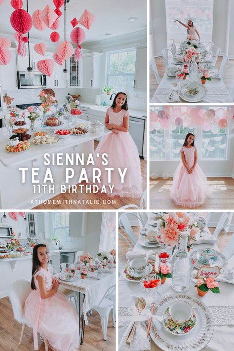 Princess High Tea Party Birthday, Five Year Old Tea Party Birthday, 6th Birthday Tea Party, Garden Tea Party Birthday Kids, Tea Party Birthday Food Ideas, Tea Party Birthday Decor, Tea Party Food Ideas For Kids, Kid Tea Party Birthday, Tea Party Themed Birthday Kids