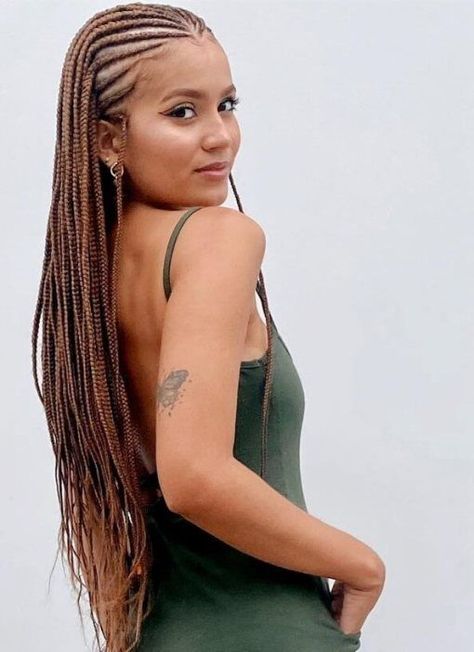 Try the best 22 Fulani braids styles to knock everyone overCheck out the 2023 hottest Fulani braided hairstyles in our report. Hair Braid Designs, Cornrow Braid Styles, African Hair Braiding Styles, Braided Cornrow Hairstyles, Glamorous Hair, Fulani Braids, Braids With Curls, Cornrows Braids, Cornrow Hairstyles