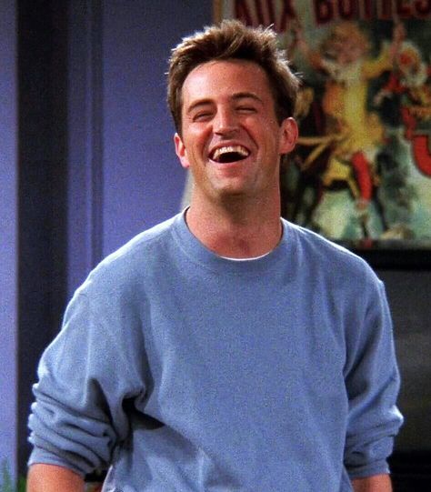 Matthew Perry Chandler Bing, A Tv, Tv, Memes, Blue