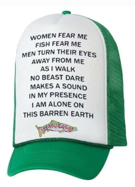 Fish Fear Me Hat, Fish Fear Me, Silly Clothes, Silly Shirt, Funny Hats, Weird Shirts, Funny Outfits, Reaction Pictures, The Words