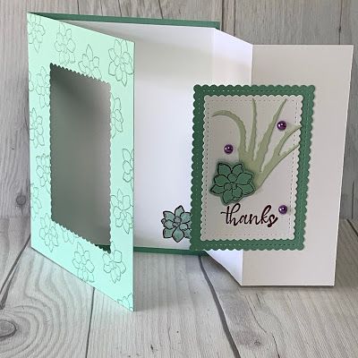 Stamped Sophisticates: Fun Fold Card using Simply Succulents Card Decoration Ideas, Paper Cards Diy, Paper Card Design, Card Sketches Templates, Fancy Fold Card Tutorials, Card Making Templates, Shaped Cards, Card Making Tutorials, Fancy Fold Cards