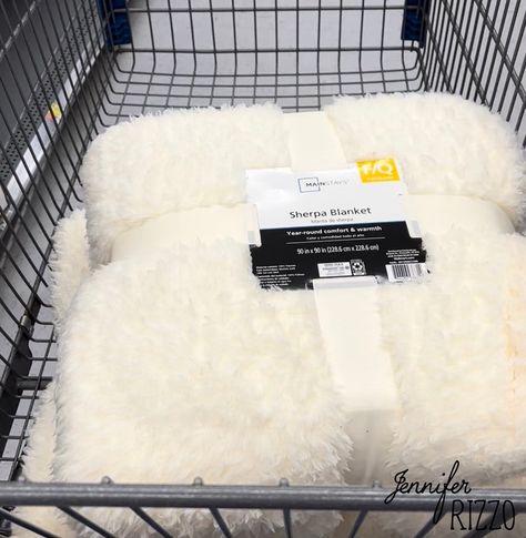 Easy Faux Sherpa Covered Couch - Jennifer Rizzo Blanket To Cover Couch, Covering Couch With Blanket, How To Cover Couch With Blankets, Couch Cover Blanket, Diy Sherpa Chair, Cover Couch With Blanket, Couch Covers Diy, Sherpa Couch, Sherpa Sofa