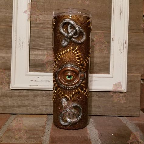 Each tumbler is handmade by me, so each is slightly different. They are double walled stainless steel. Book Hocus Pocus, 3d Tumblers, Hocus Pocus Tumbler, Pirate Tattoos, Resin Cups, Cup Inspiration, Halloween Tumblers, Yeti Cup Designs, Tumbler Inspiration