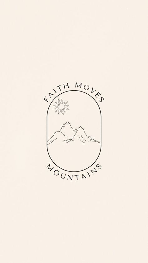 Faith Can Move Mountains Wallpaper, Quotes Christian Aesthetic, Simple Christian Wallpaper, Wallpaper Bible Quotes, God Moves Mountains, Bible Quotes Inspirational, Faith Wallpaper, Widget Homescreen, Drop Kick