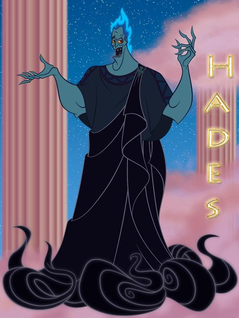 Hades Costume, Hades Hercules, Hercules Disney, Ancient Greek Gods, Disney Hercules, Greek Gods And Goddesses, Hades And Persephone, Greek God, Pinturas Disney