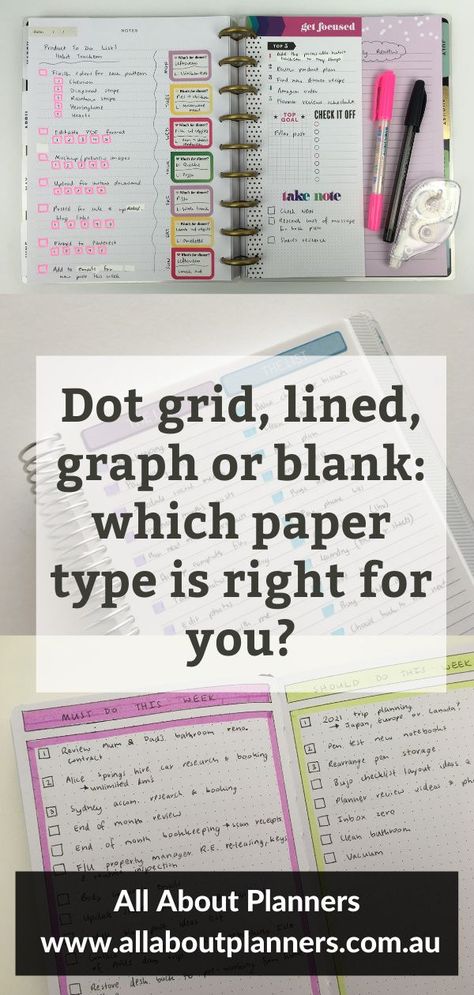 dot grid graph lined or blank which paper type is right for you all about planners tips newbie bullet journaling setup how to choose a notebook Bullet Journal Lined Paper, Bullet Journal Lines, Routine Building, Bullet Journal Grid, Diy Planners, Printable Graph Paper, Free Planner Templates, Grid Journals, List Making