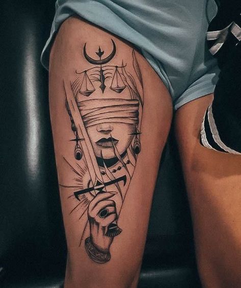 You won't believe it, but even men love Libra tattoos. This article collected all the meanings and symbolism to help you create a unique sketch. Libra Goddess Tattoos For Women, Libra Goddess Tattoo, Libra Goddess, Goddess Tattoos, Libra Tattoos, Ab Tattoo, Bestie Tattoo, Libra Tattoo, Panda Tattoo