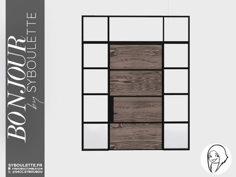 The Sims Resource - Bonjour - Industrial steel frame front door Mods Sims 4, Sims 4 Cheats, Sims 4 Tsr, Die Sims 4, Sims 4 Traits, The Sims 4 Skin, Play Sims 4, Pelo Sims, Free Sims 4