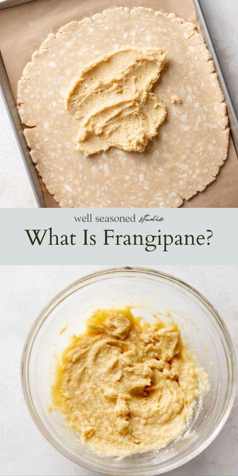 Making homemade frangipane. Frangipane Recipe, Almond Paste Recipes, Almond Pie, Almond Desserts, Almond Pastry, Frangipane Tart, Cake Filling, Galette Recipe, Baking Hacks