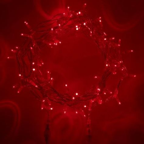 Red Fairy Lights, Fairy Lights Aesthetic, Red Fairy, Fire Fairy, Outdoor Fairy Lights, Rainbow Order, Nature Iphone Wallpaper, Low Voltage Lighting, Led Fairy Lights