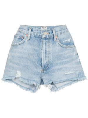 Designer Short Shorts For Women - Farfetch Canada Short Jeans For Women, Jean Shorts White Background, Agolde Jean Shorts, Farfetch Shorts Jeans, Short Jeans Women, Farfetch Clothes, Summer Short Jeans, Chic Denim Shorts, Cute Summer Jean Shorts