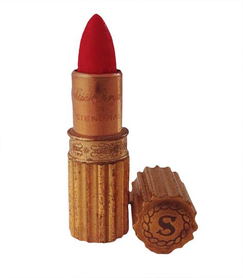 Vintage Lipstick Aesthetic, 1920s Makeup Products, Old Makeup Products, 1920s Lipstick, 1900's Makeup, Vintage Makeup Products, Old Lipstick, Pearl Market, Antique Makeup