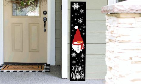 Excited to share the latest addition to my #etsy shop: Christmas Porch Sign | Welcome Gnome Snowman Leaning Porch Sign | 4ft 5ft 6ft Porch Sign | Welcome Sign | Holiday Porch Sign https://etsy.me/3AghsbY #entryway #vertical #winter #vinyl #black #unframed #white #no #r Porch Sign Christmas, Welcome Sign Christmas, Gnome Snowman, Sign Christmas Tree, Christmas Sign Svg, Gnome Svg, Christmas Tree Svg, Christmas Porch Decor, Merry Christmas Svg