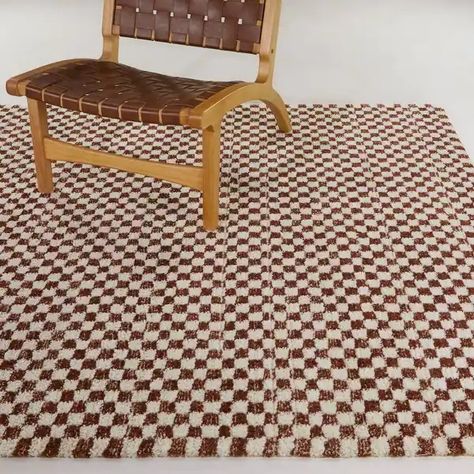 Mann Checkered Area Rug - On Sale - Bed Bath & Beyond - 36655060 Checkered Area Rug, Checkered Rug, Orange Area Rug, Soft Rug, Cool Rugs, Area Rugs For Sale, Indoor Rugs, Online Home Decor Stores, Moroccan Rug