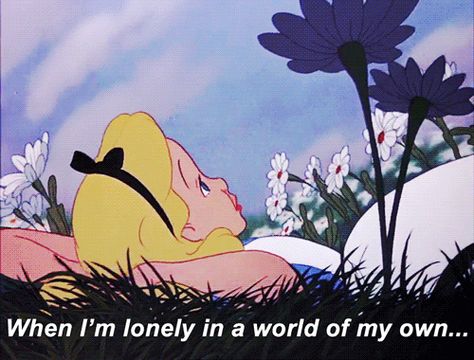 alice Quotes Alice In Wonderland, Alice And Wonderland Quotes, Im Lonely, Wonderland Quotes, Were All Mad Here, Modern Disney, Trendy Flowers, Cartoon Quotes, Flower Quotes