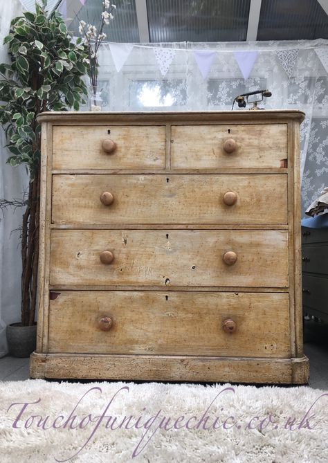 Victorian Chest Of Drawers by Touchofuniquechic on Etsy Pine Chest Of Drawers, Chest Of Drawers Bedroom, Drawers Bedroom, Bedroom Chest Of Drawers, Pine Chests, Vintage Chest Of Drawers, Pine Furniture, Bedroom Chest, Vintage Chest