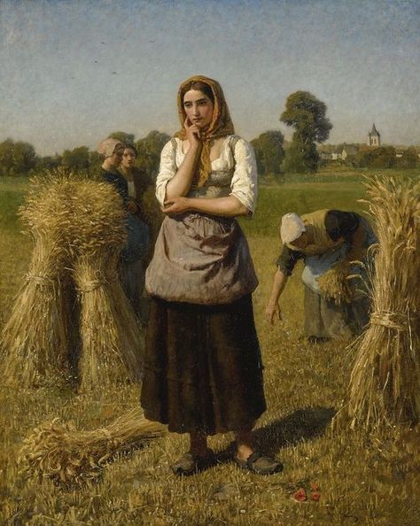 Jules Breton "La Glaneuse", no date Jules Breton, Academic Painting, French Artwork, Human Values, Detroit Institute Of Arts, Salon Art, Cleveland Museum Of Art, French Culture, Magazine Art