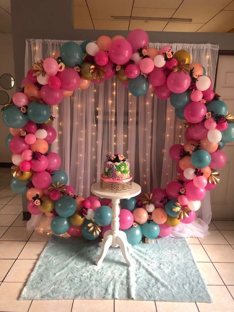 Ring Decoration Ideas For Birthday, Balloon Decoration Birthday, Simple Balloon Decoration, Decoration Buffet, Deco Ballon, Ring Decoration, Decoration For Party, Birthday Room Decorations, Simple Birthday Decorations