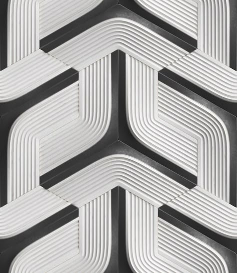 Futuristic Pattern Design, Scifi Pattern, Geometric Pictures, Gray Wallpapers, White Futuristic, Futuristic Pattern, 3d Pattern Design, Industrial Design Trends, Wall Panel Design