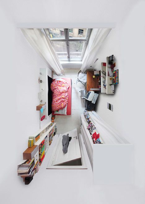 Mini Loft, Living Interior, Design Del Prodotto, Small Homes, Abandoned Houses, Birds Eye View, Small Apartment, Birds Eye, Top View