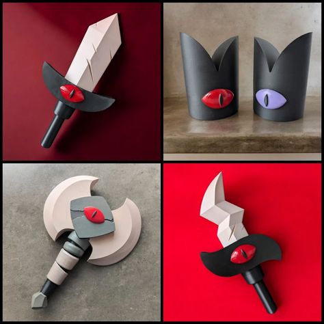 Our Cult of the Lamb prop collection is now up for order on Etsy, including two new additions - the dagger and sword! Just in time for the new DLC! #cultofthelamb #cotl #cosplay #cosplayprop #prop #maker #3dprinting #3dprinted Cult Of The Lamb Goat Cosplay, Cult Of The Lamb Costume, Cult Of The Lamb Cosplay, Cult Of Lamb, Lamb Cosplay, Lamb Costume, Cult Of The Lamb, Pumkin Carving, Prop Maker