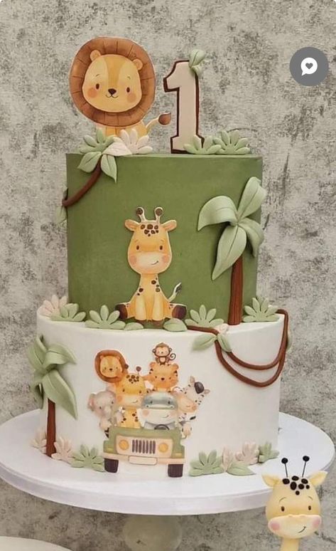 Lion Baby Shower Theme, Bolo Fake Safari, Animal Cake, Safari Theme, Safari Baby Shower, Safari Baby, Wild Ones, Baby Shower Themes, Candy Bar