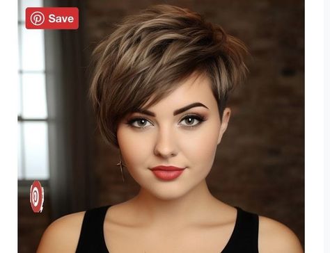 Pixie Cut Thick Hair Round Face, Short Haircuts Round Face, Alice Haircut, Short Haircuts For Round Faces, Salon Hairstyles, Curly Cuts, Haircuts For Round Faces, Easy Short Haircuts, Chubby Face